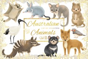 Australian Animals Vol II Clipart Collection