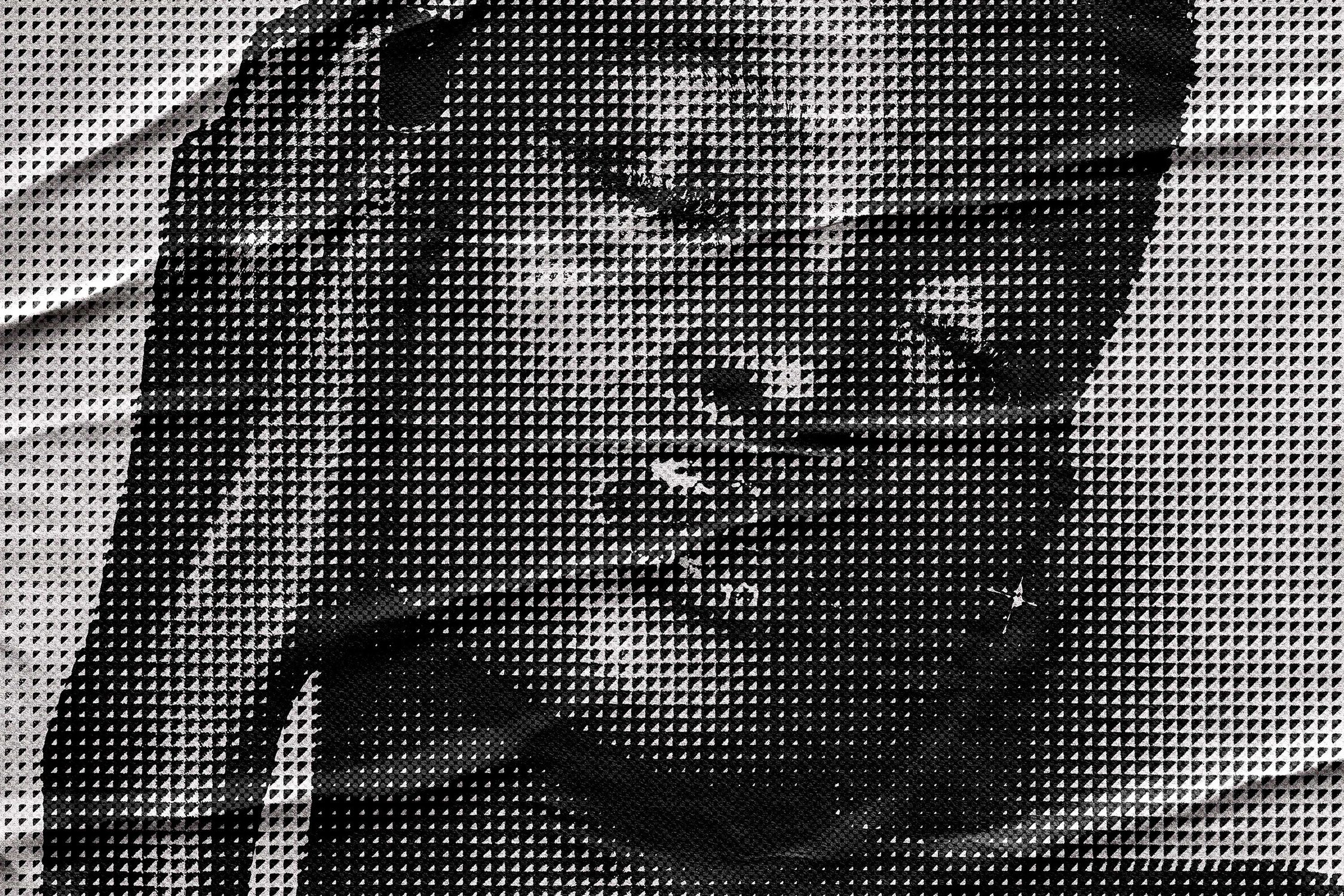 Halftone Texture Glued Effect - Design Cuts