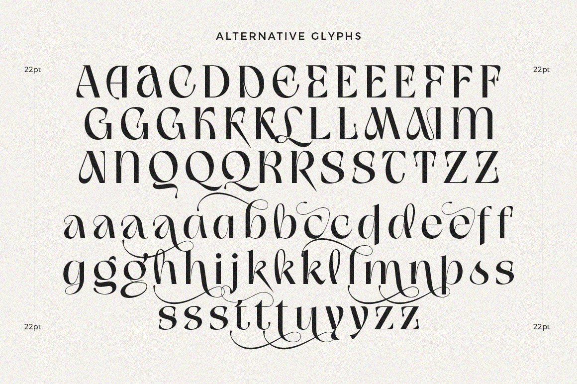 Gladick - Modern Typeface - Design Cuts