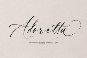 Adoretta - Modern Calligraphy Font