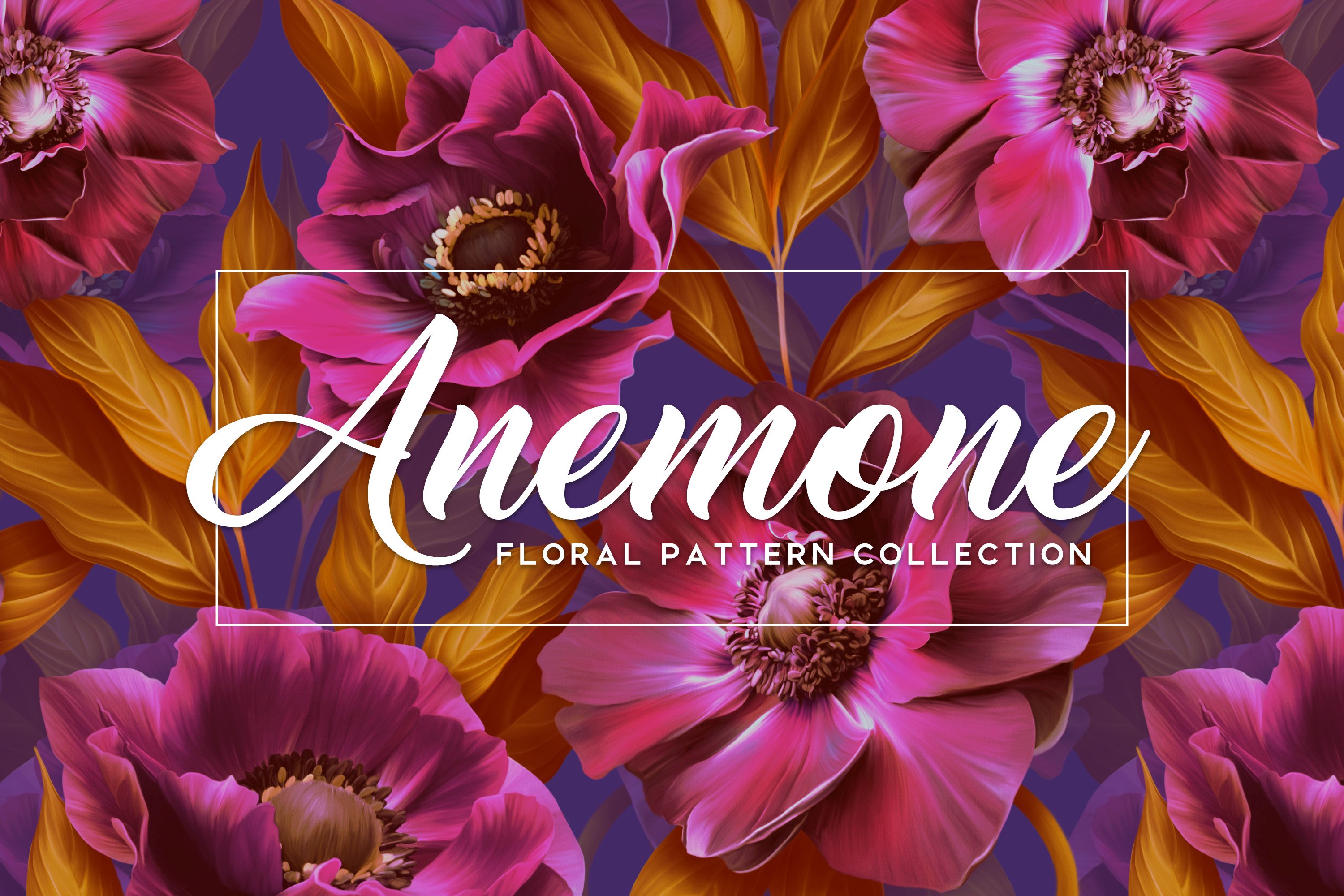 Anemone Floral Pattern Collection - Design Cuts