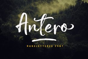Antero Brush Font