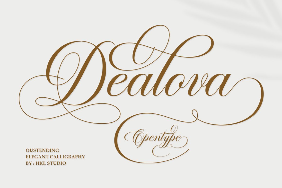 Dealova Script - Design Cuts