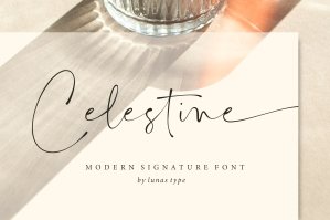 Celestine - Modern Signature Font