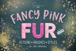 Fancy Pink Fur Photoshop Effect