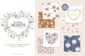Floral Hearts - Romantic Collection