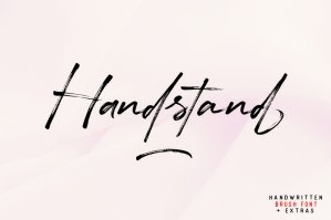 Handstand Brush Font