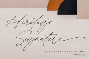 Heritage Signature - An Elegant Signature Font