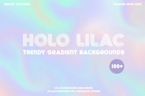 Holo Lilac Trendy Grainy Backgrounds