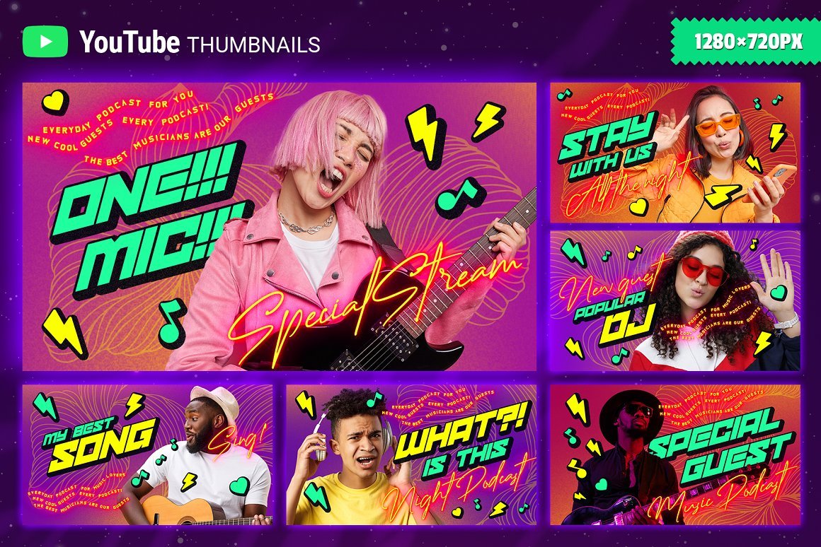 Music YouTube Thumbnails - Design Cuts