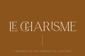 Le Charisme - A Modern Charismatic All-Caps Serif