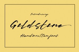 Goldstone Brush Font