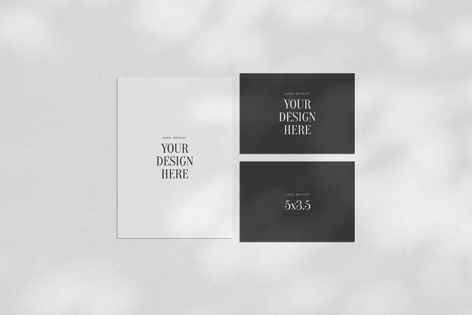 Paper Mockup Set 06: Card Mockup - Design Cuts