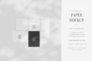 Stationery Mockup Set 09 | PSD Paper Card