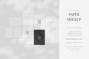 Stationery Mockup Set 12 | PSD Paper Card
