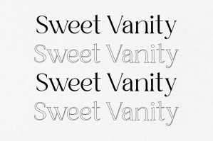 Sweet Vanity An Outlined Modern Rich Serif