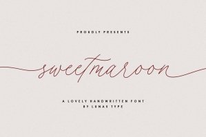 Sweetmaroon - A Lovely Handwritten Font