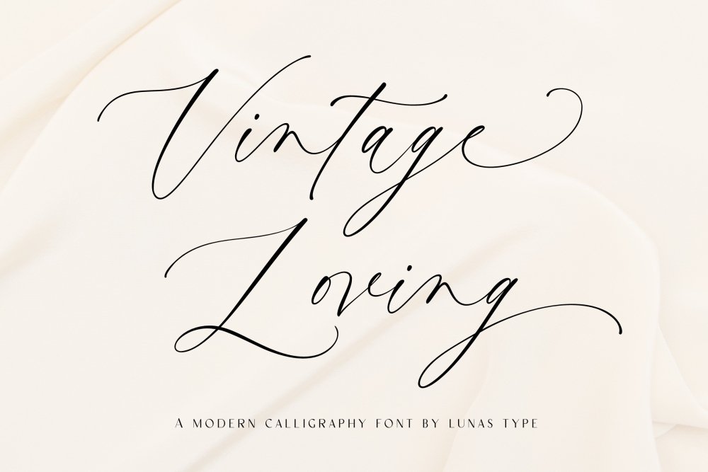 Vintage Loving - A Modern Calligraphy Font