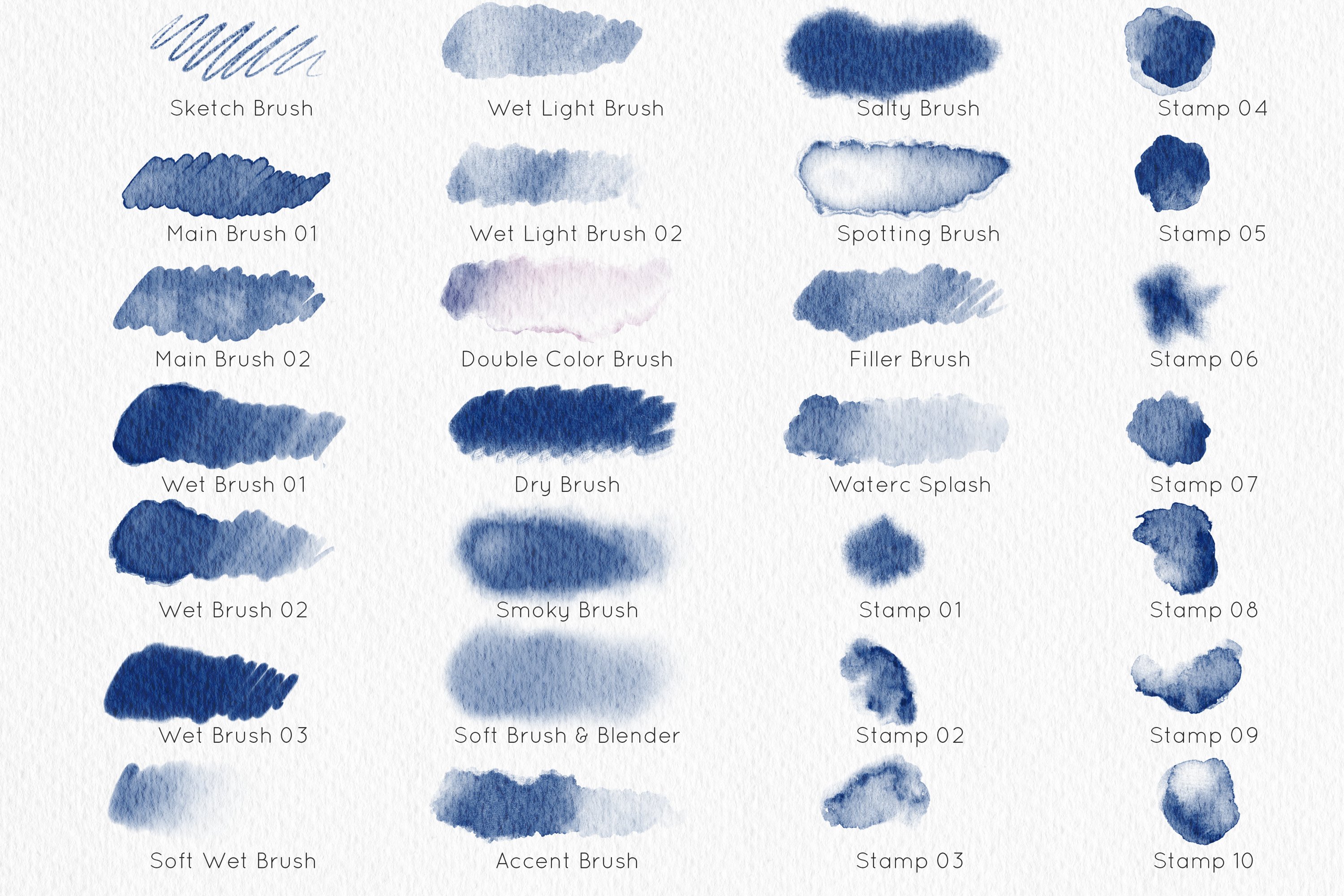 Watercolor Brushes For Procreate - Design Cuts