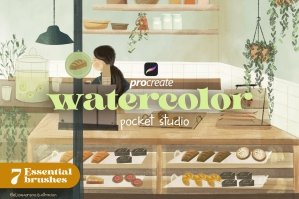Watercolor Pocket Studio For Procreate