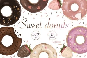 Sweet Donuts Clipart