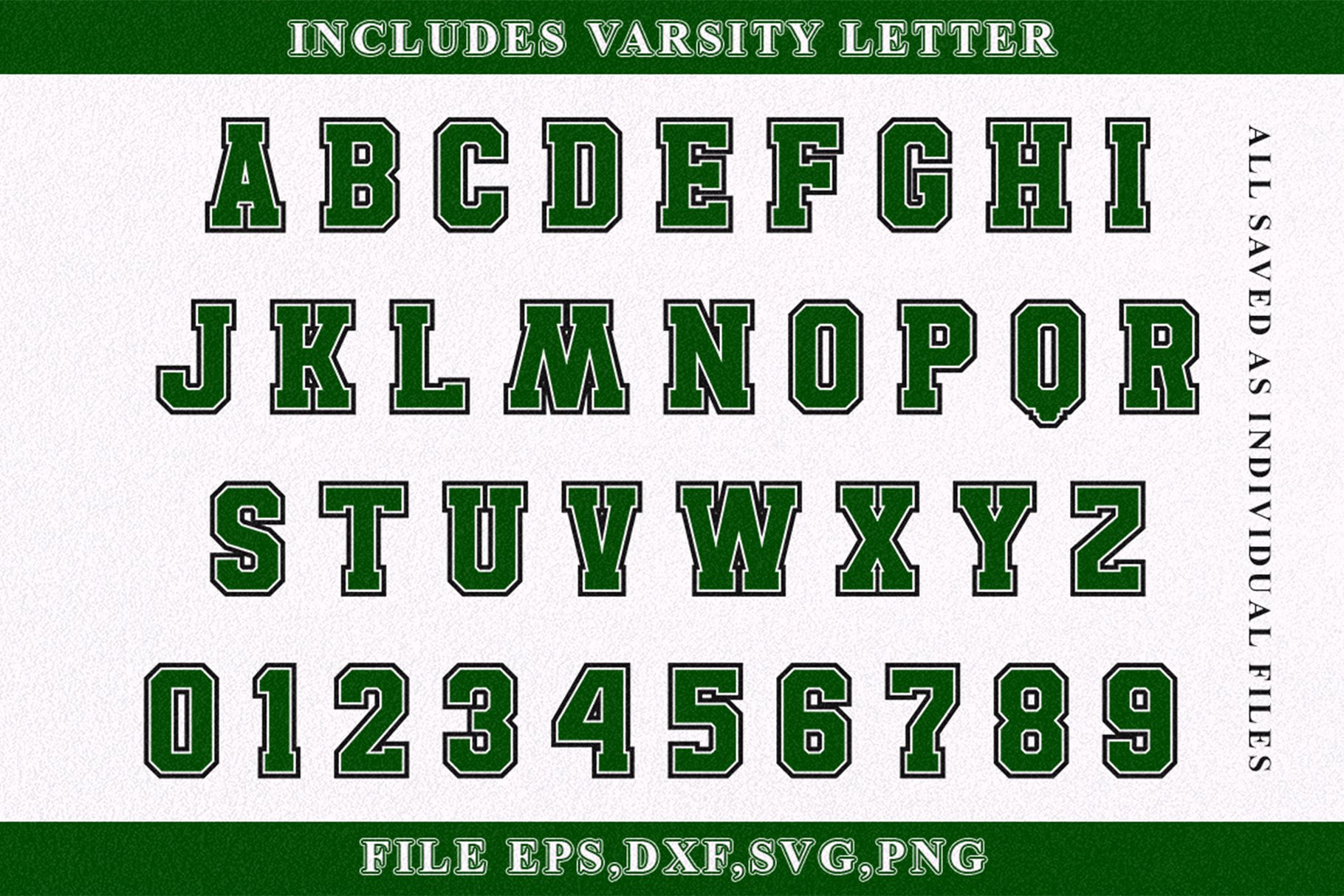 Alphabet Lore Uppercase in 5 Formats: DXF SVG PNG Eps and 