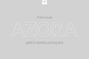 Azora Typeface For Branding And Text