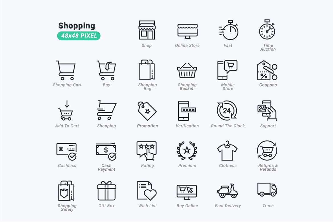 Categories - Free commerce and shopping icons