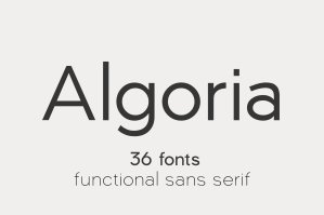 Algoria Sans Serif Family