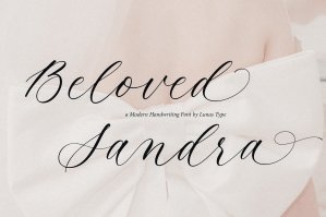 Beloved Sandra - A Modern Handwriting Font