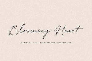 Blooming Heart - Elegant Handwriting Font