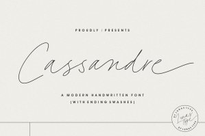 Cassandre - A Modern Handwritten Font