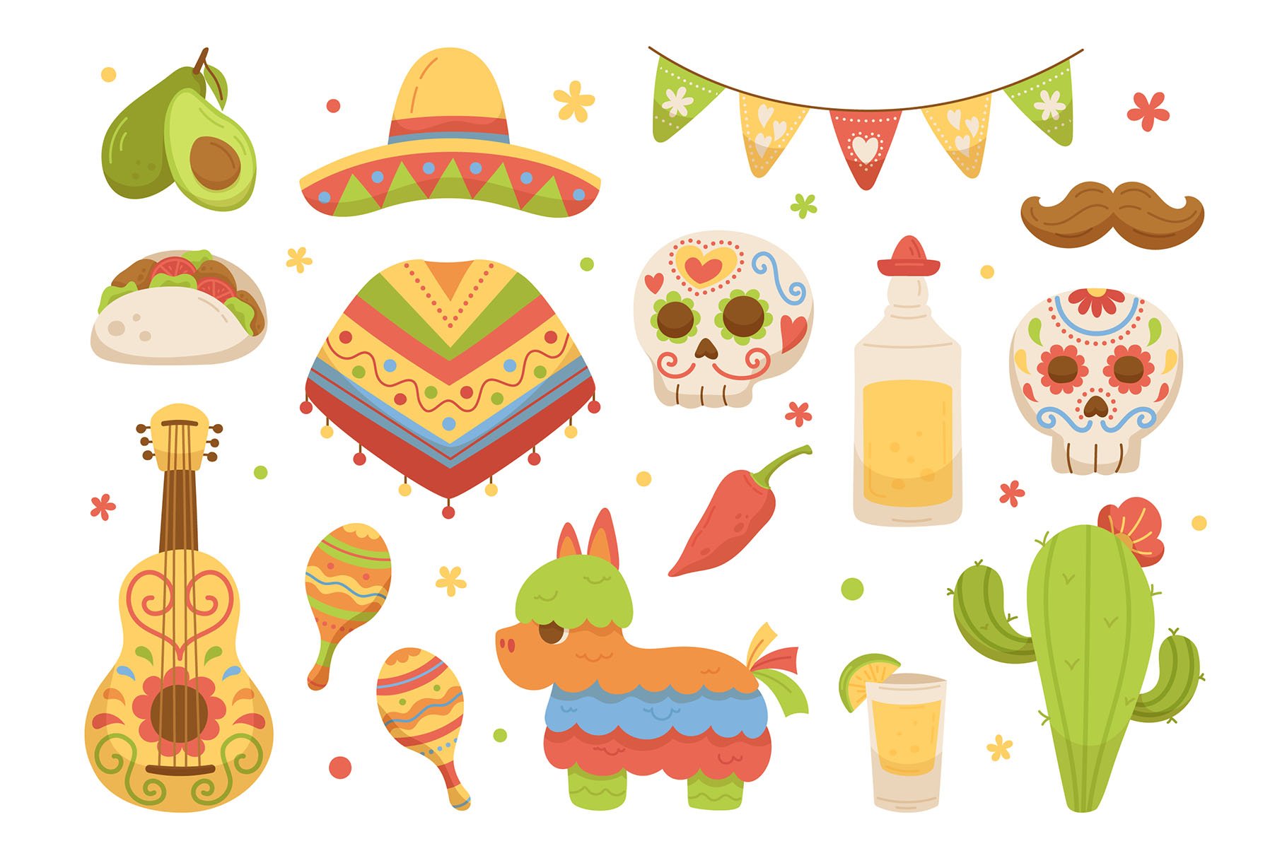 Cinco De Mayo Vector Illustrations - Design Cuts