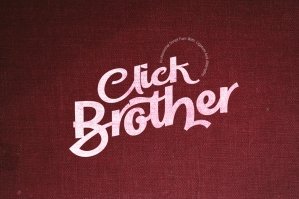 Click Brother Bold Script