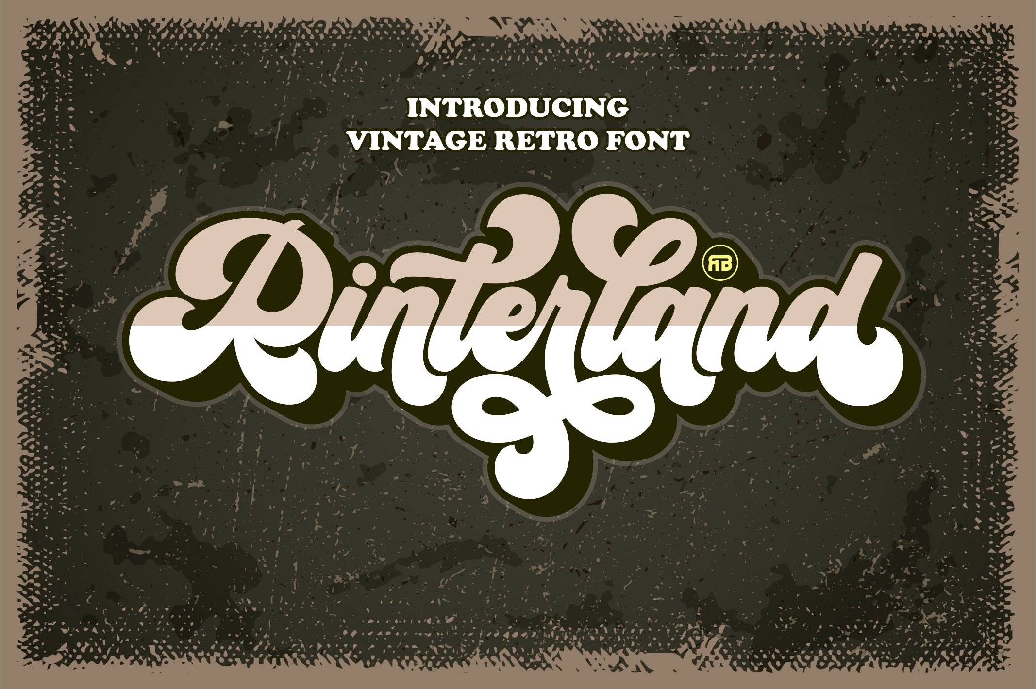 Rinterland - Vintage Retro Font - Design Cuts