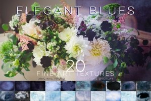 Elegant Blues Fine Art Textures