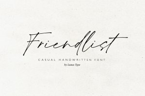 Friendlist - Casual Handwritten Font