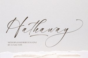 Hathaway - Modern Handwritten Font