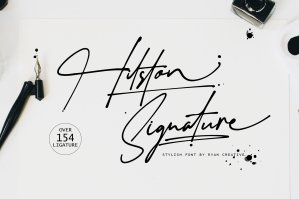 Hilston - Signature Font