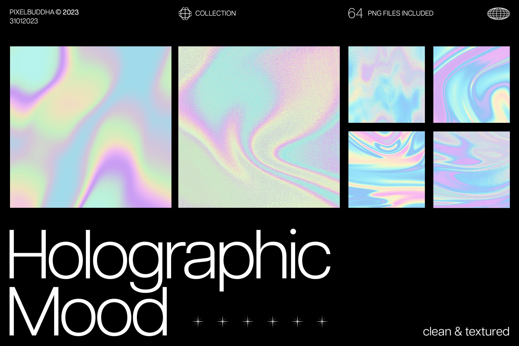 Holographic Foil Textures - Design Cuts