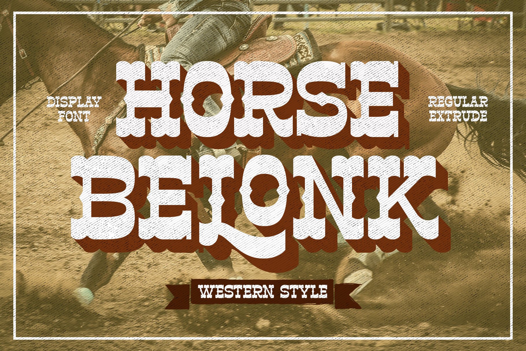 Horse Belonk - Western Style - Design Cuts