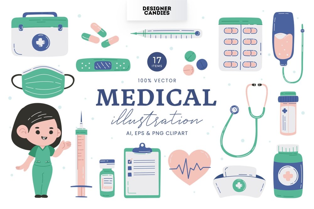 Medical Illustration Mini Pack - Design Cuts