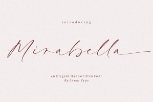 Mirabella - An Elegant Handwritten Font