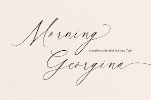 Morning Georgina - A Modern Script Font
