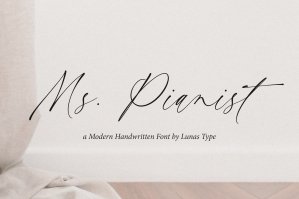 Ms Pianist - A Modern Handwritten Font