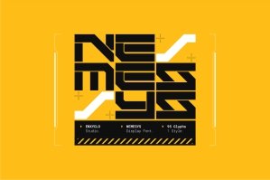 Nemesys - Cyberpunk Futuristic Font