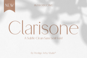 Clarisone — A Delicate Classy Sans