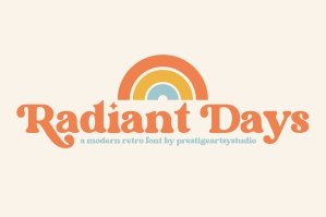 Radiant Days — A Classical Retro Font