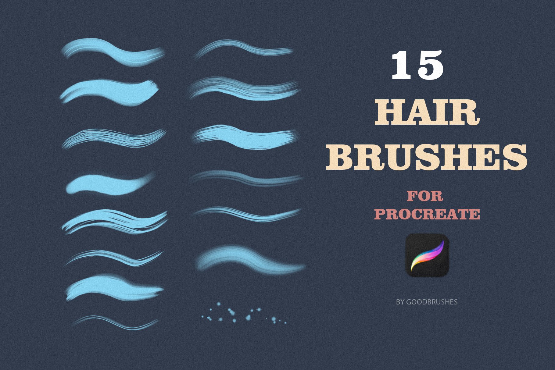 HAIR Procreate Brushes - Design Cuts