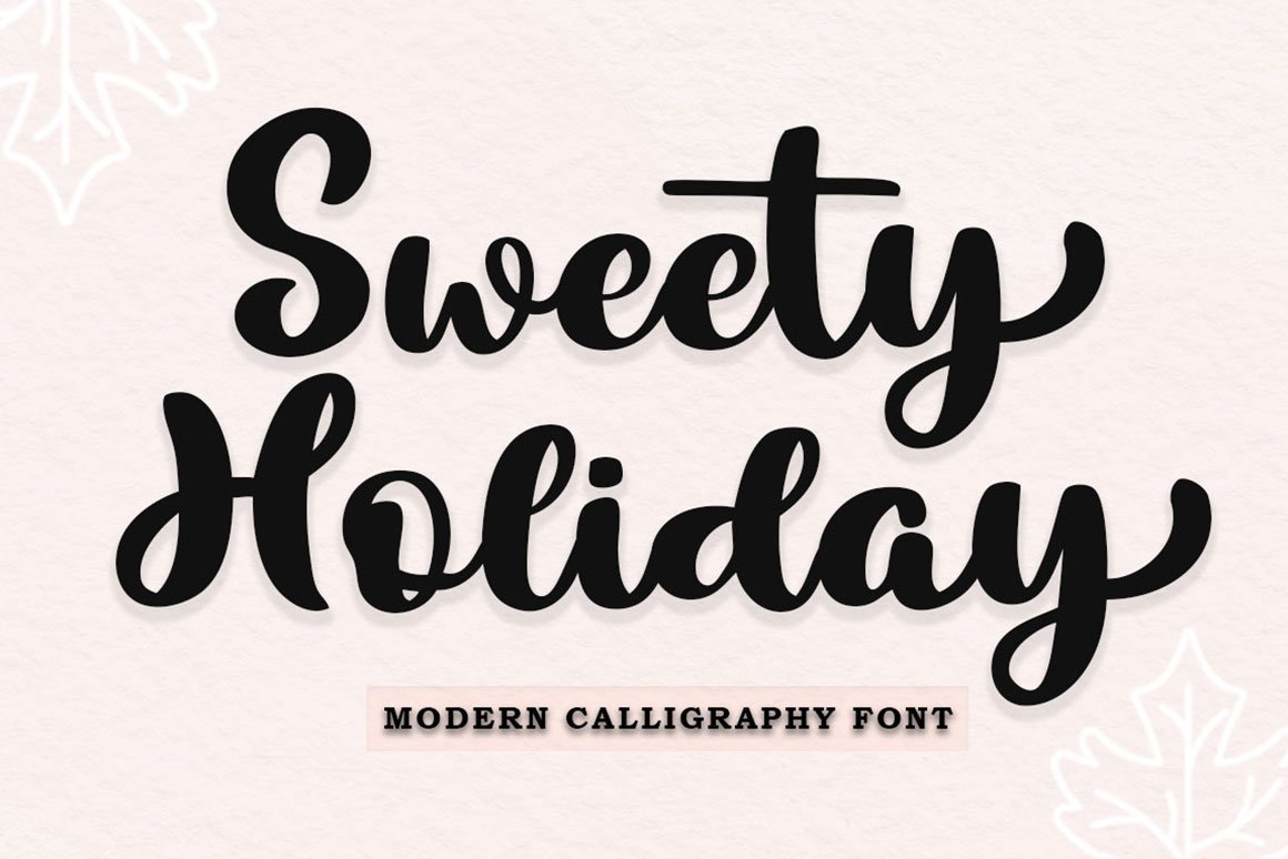 Sweety Holiday Script - Design Cuts